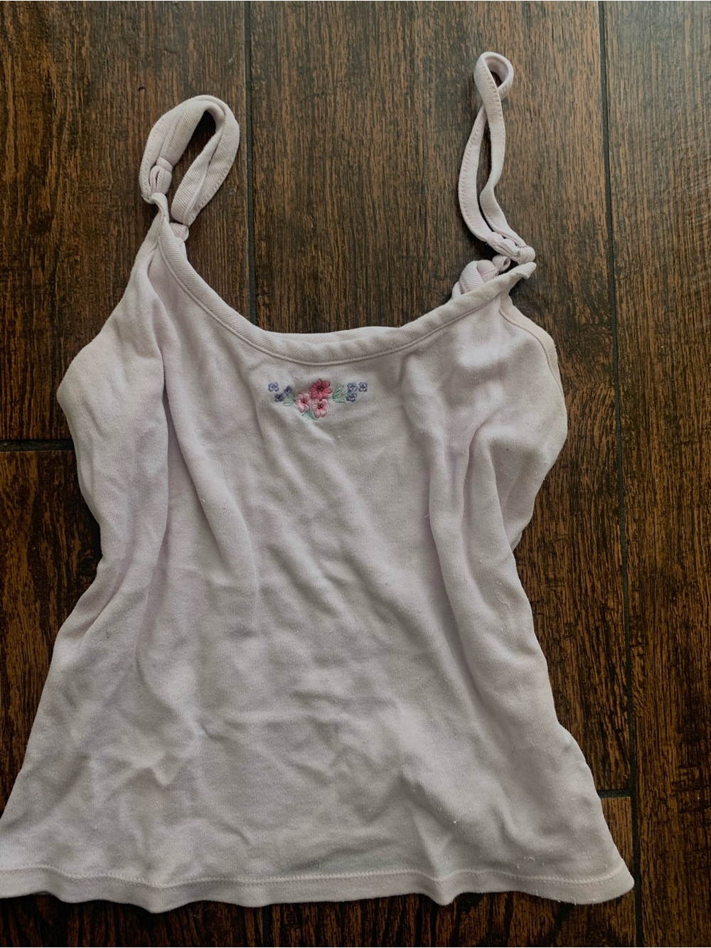 & Other Stories Lavender Knotted Strap Floral Cami